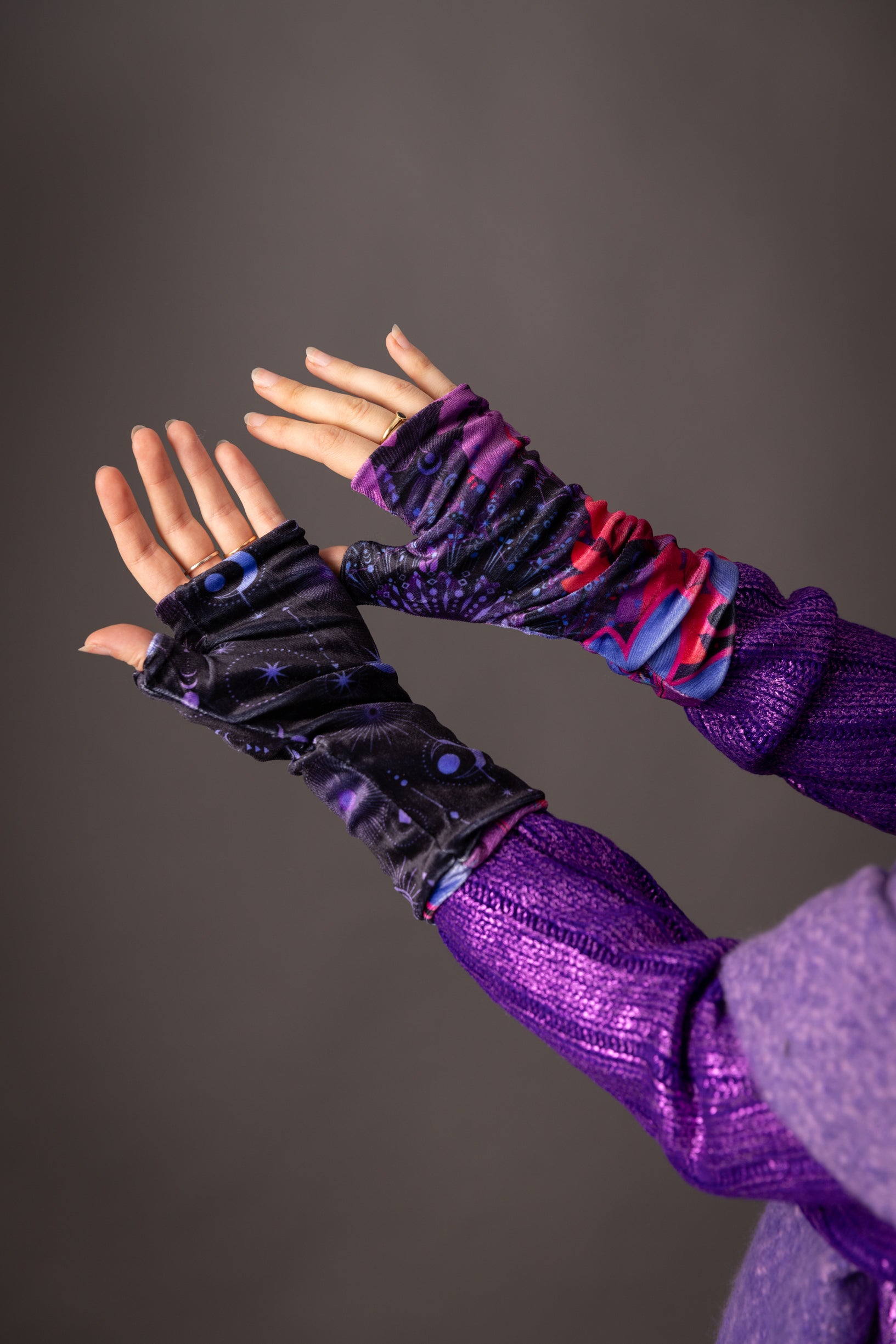 Mitaines TAOE Mandala Indigo