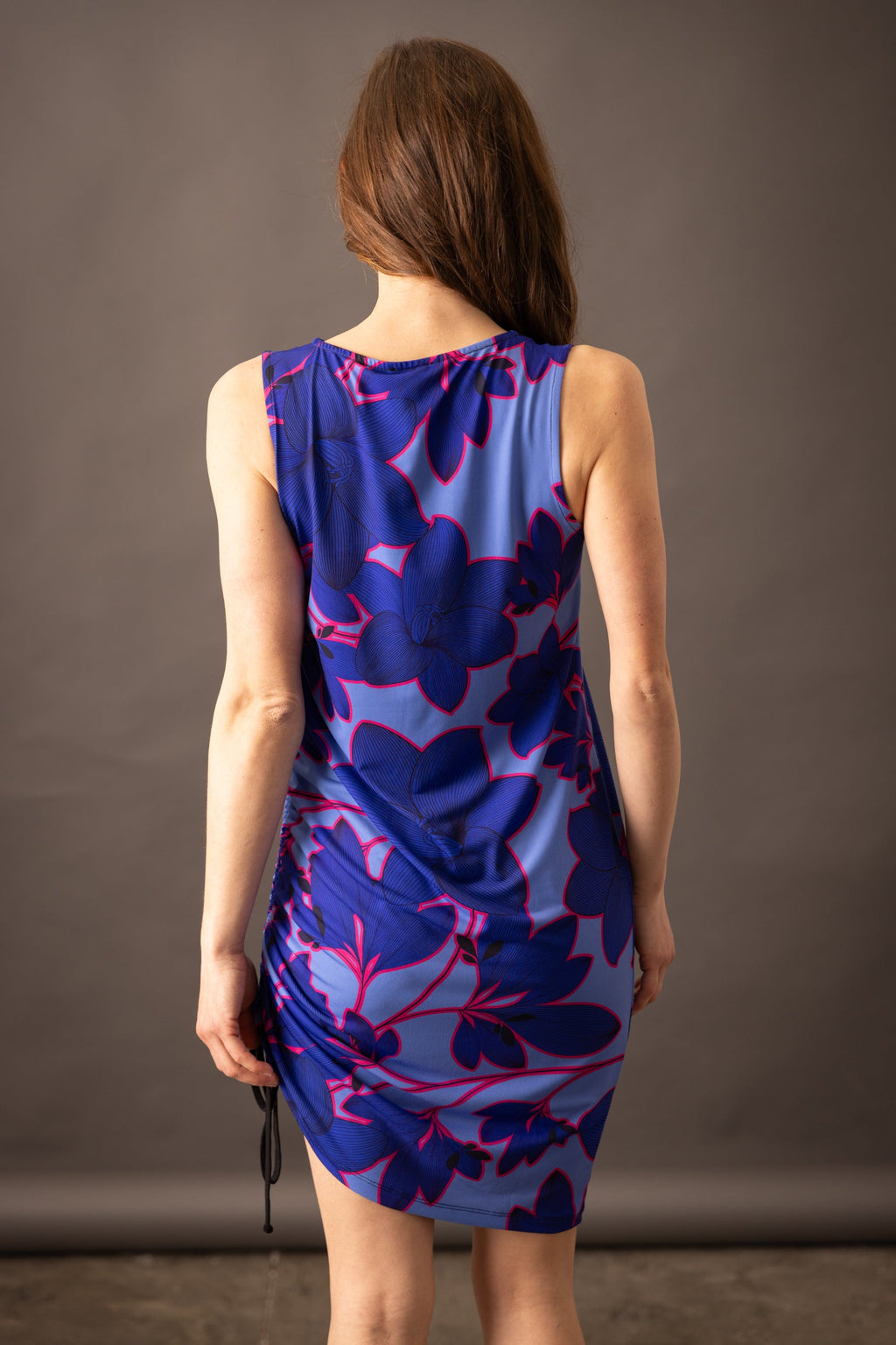 SOLIFLORE Freesia Indigo gathered dress 