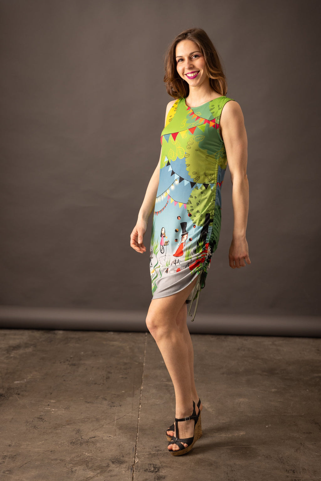 Robe fronce SOLIFLORE BOHEME