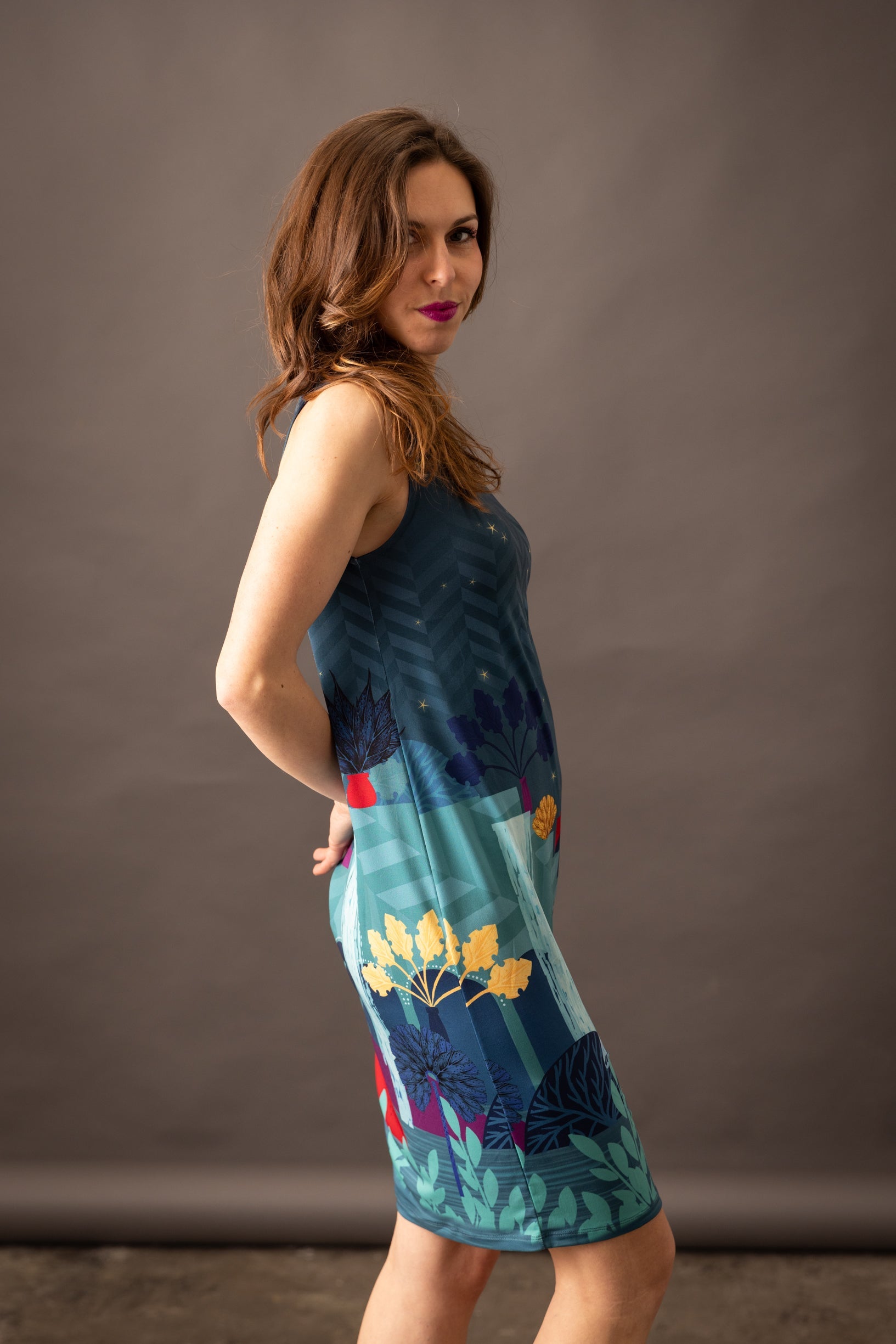 Robe fronce SOLIFLORE BABYLONE