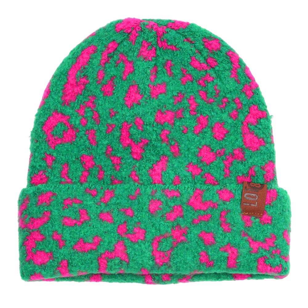 Bonnet Suus Léopard Vert