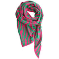 Écharpe triangulaire LIZE Vert & Fuchsia