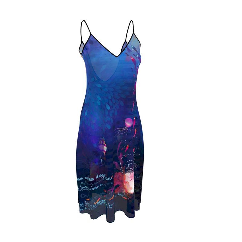 Robe bretelle imprimée BAGATELLE MER