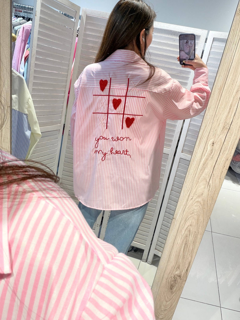 Chemise à rayures GAME Rose & Blanc