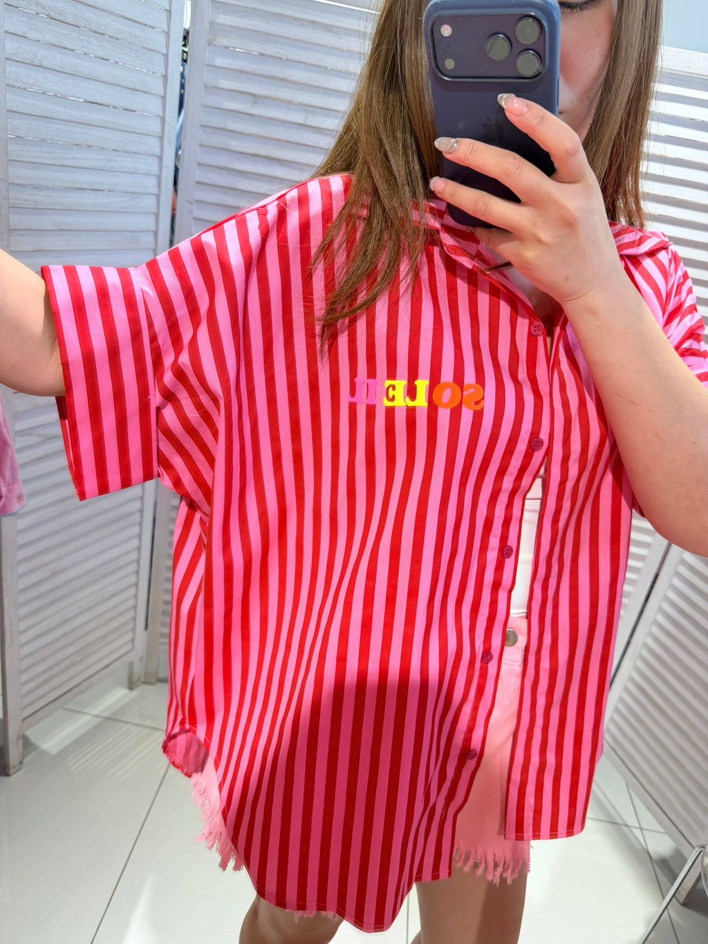 Blouse rayée SOLEIL Rouge & Rose