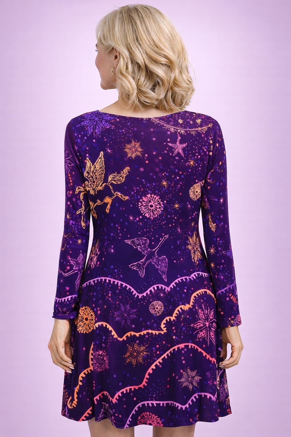 Robe velours TILDORA CELESTE