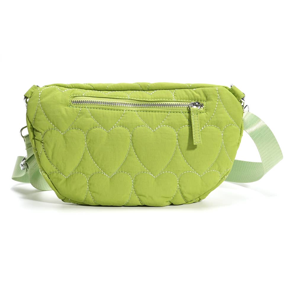 Sac banane JILL coeur Anis