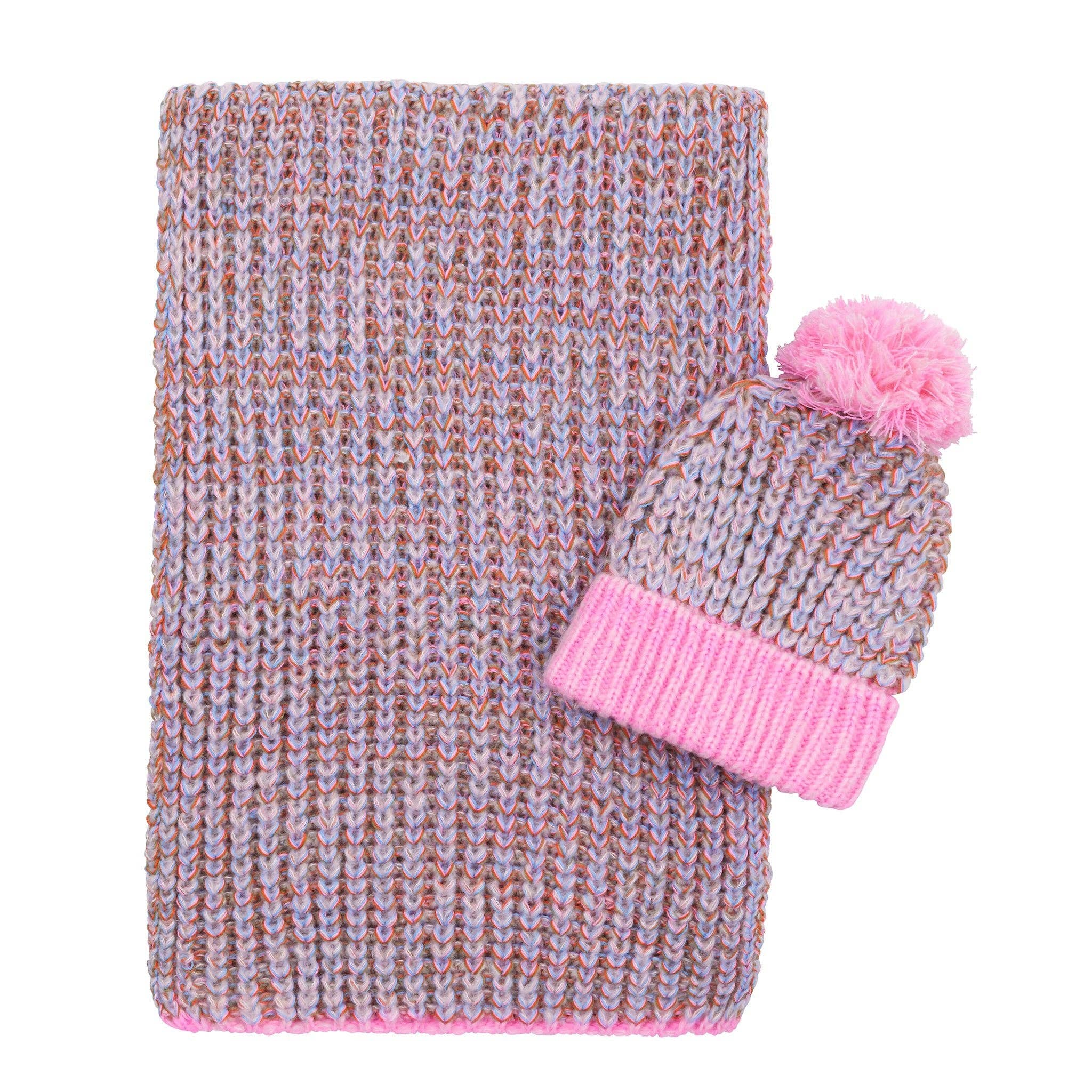 Écharpe en tricot Florence Twist - Rose