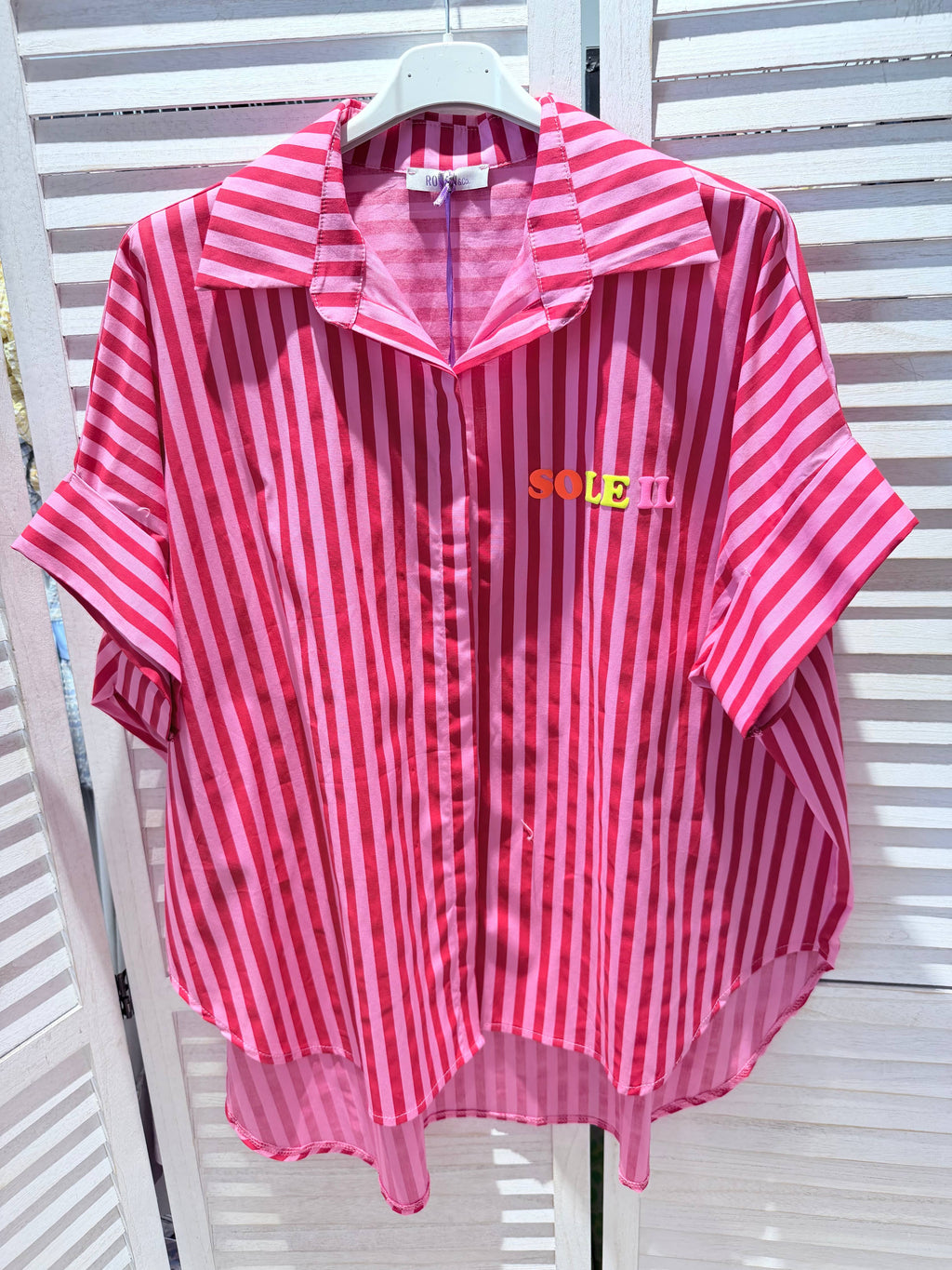 Blouse rayée SOLEIL Rouge & Rose