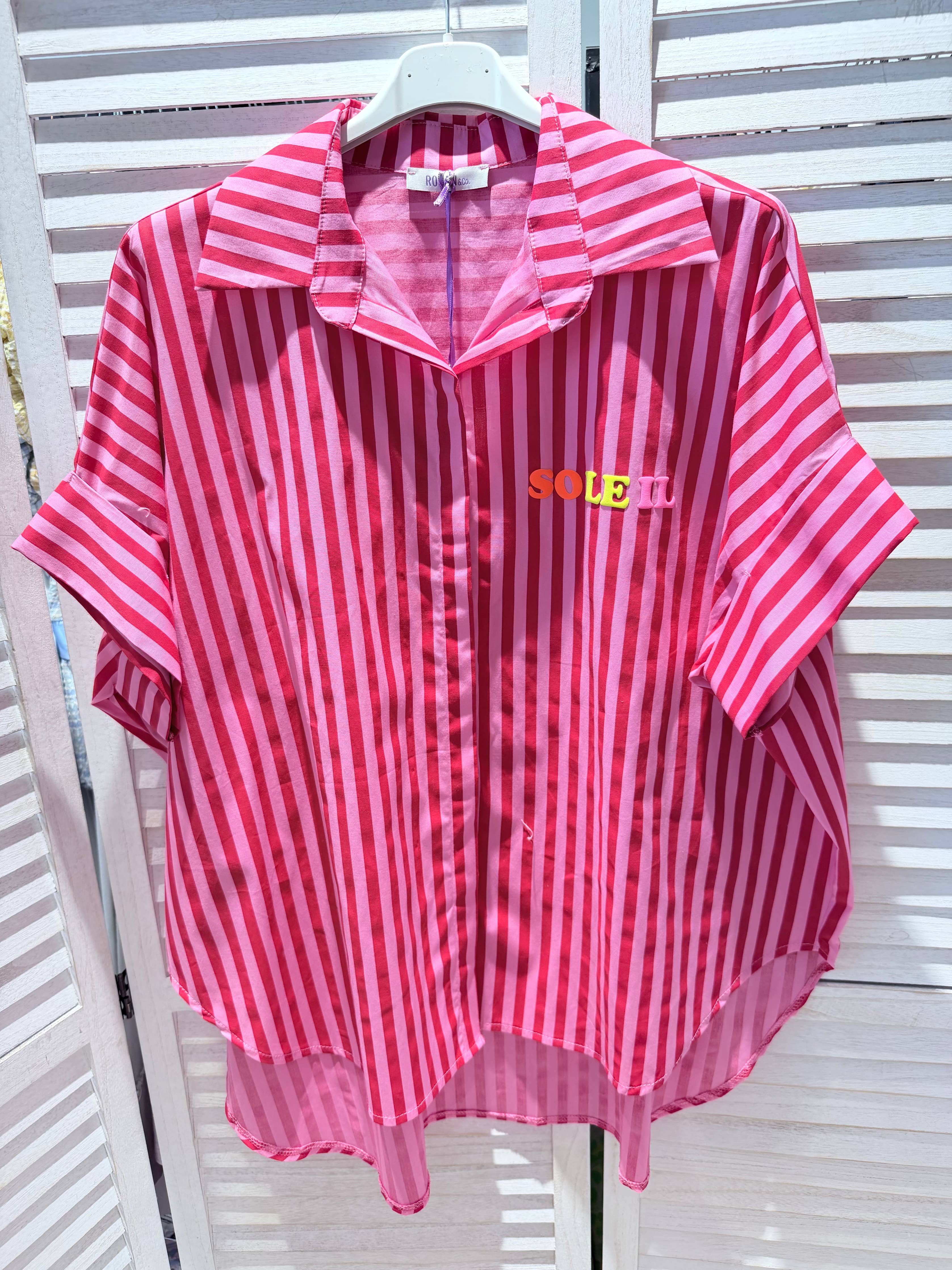 Blouse rayée SOLEIL Rouge & Rose