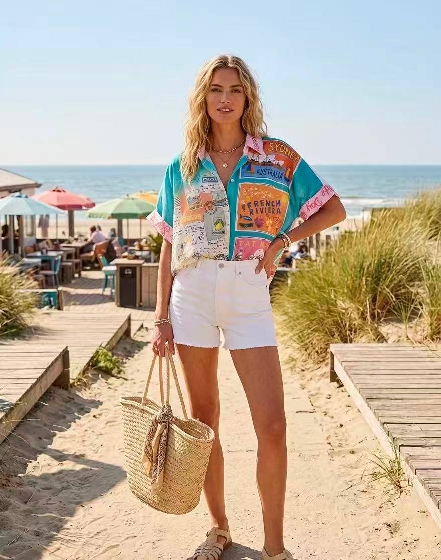 Chemise imprimée TRAVEL