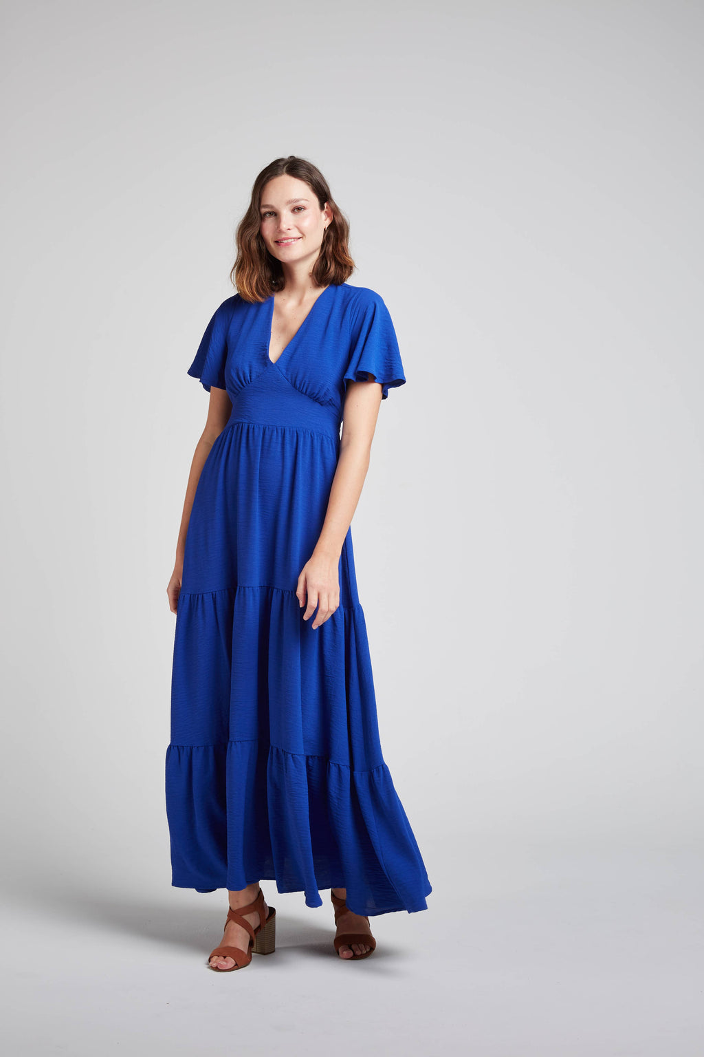 Robe longue fluide dos apparent KENDALL