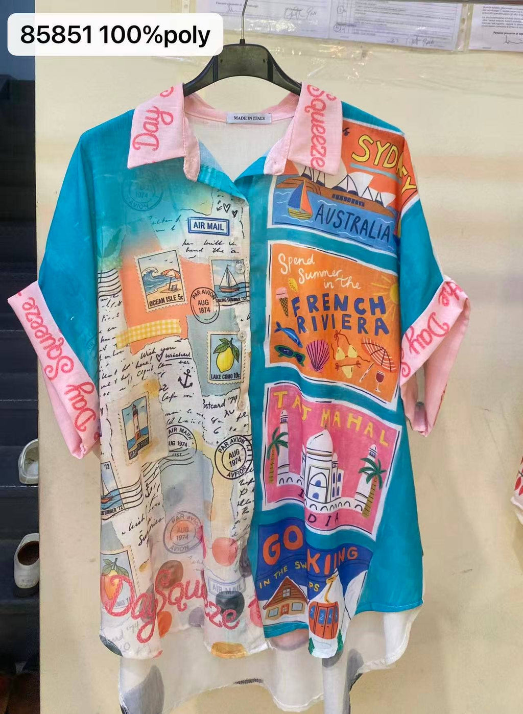 Chemise imprimée TRAVEL