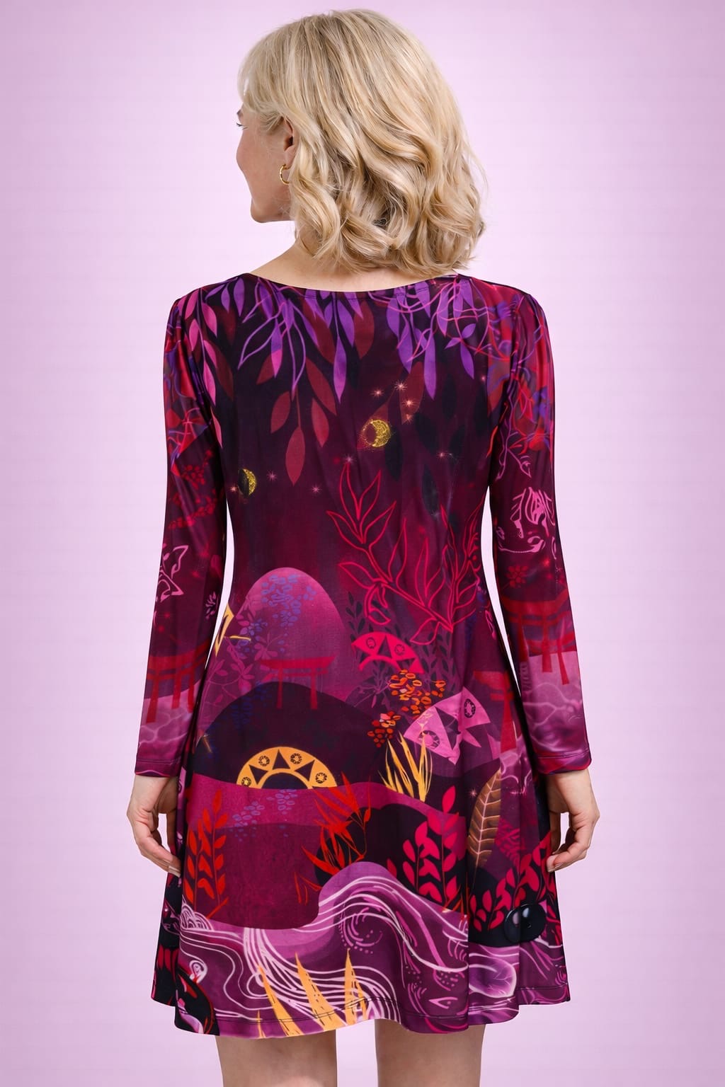 THEODORA Mandala Amber Velvet Dress 