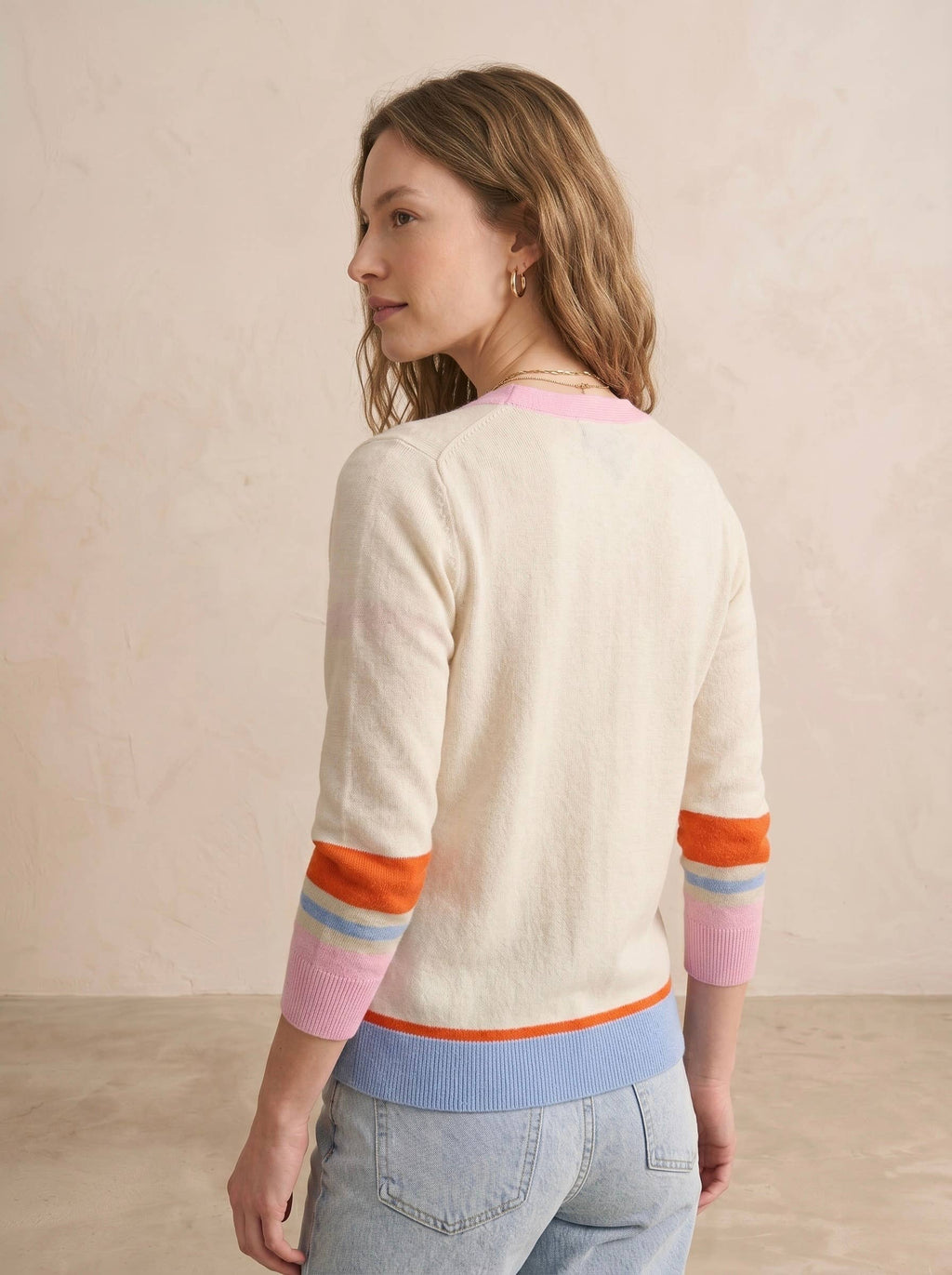 Gilet manches longues coton MAILLOT Beige