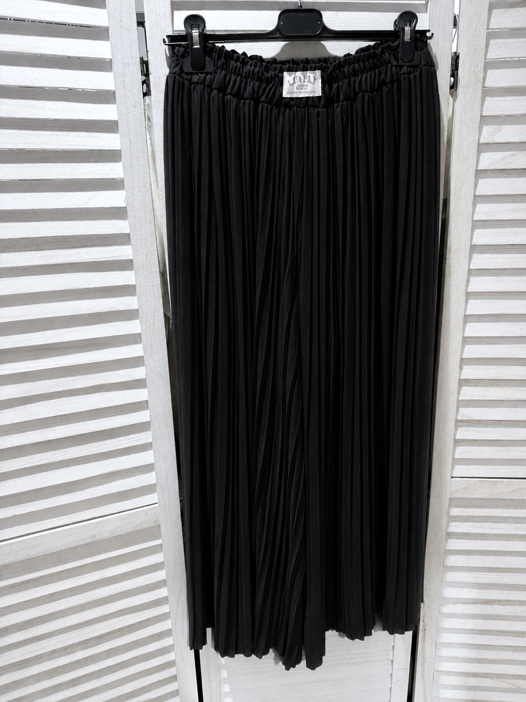 Pantalon large plissé LISA Noir