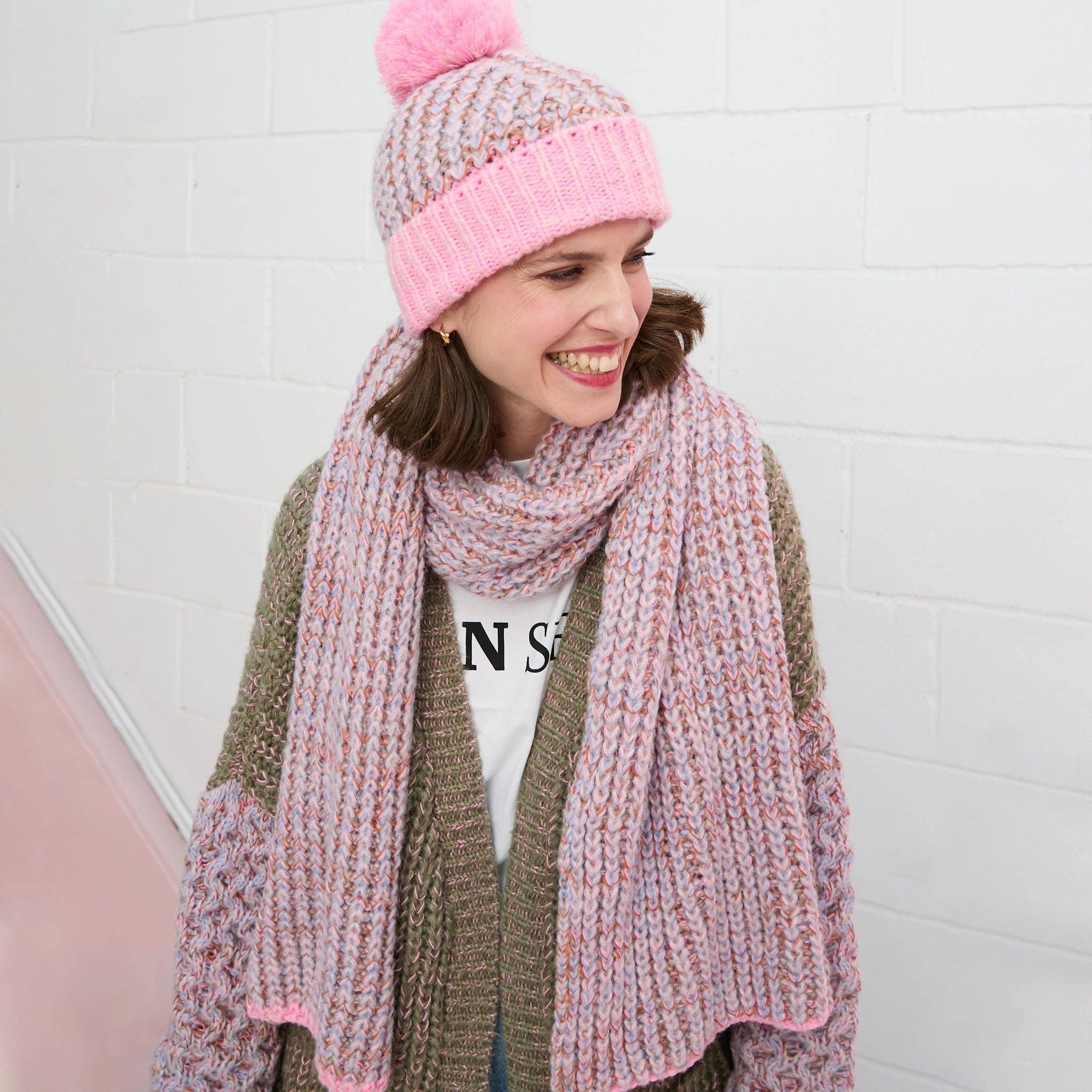 Bonnet Lolly Twist Bobble rose