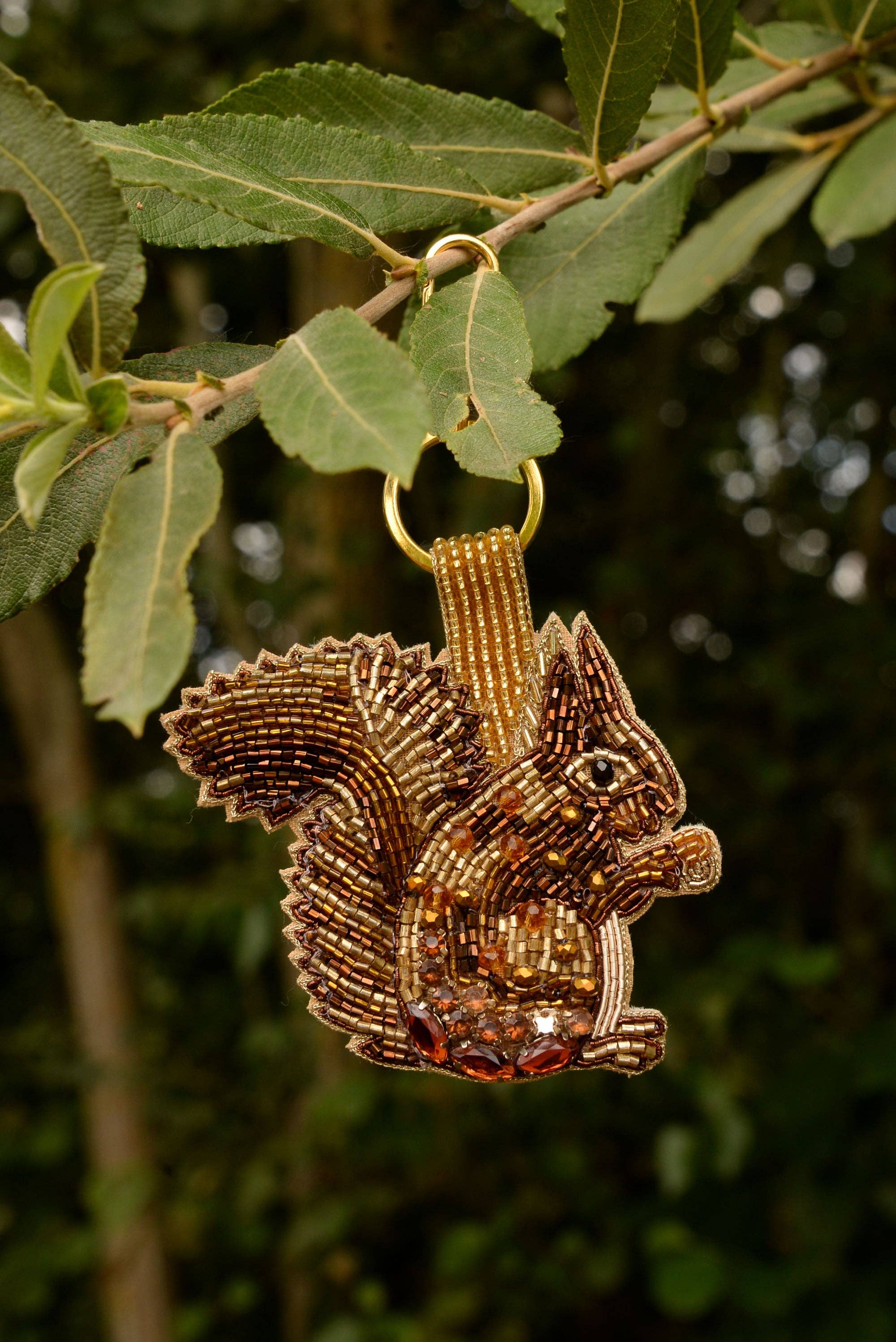 Porte-clés/pendentif de sac ÉCUREUIL