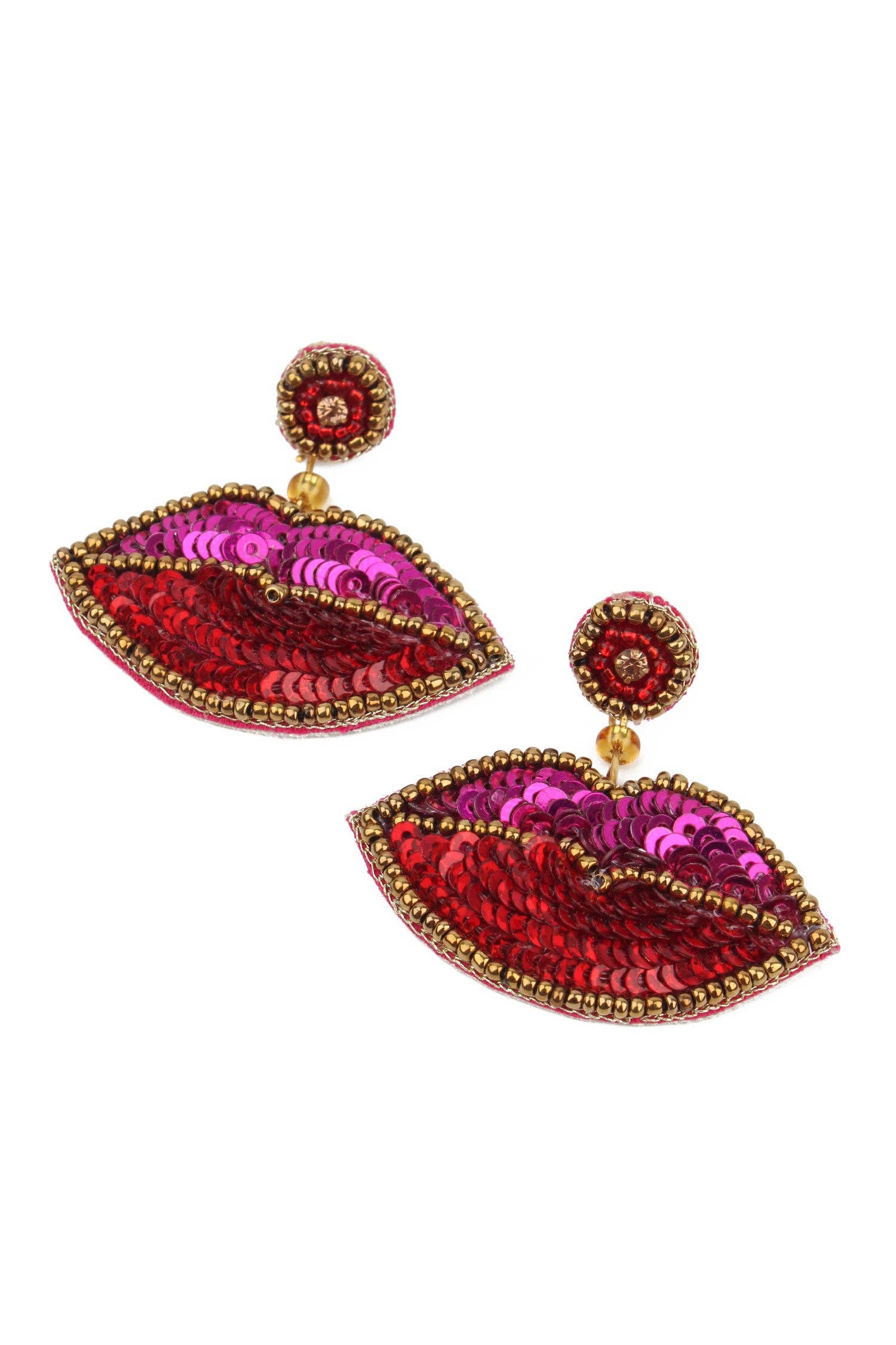 BOUCLES D'OREILLES GOUTTE LÈVRES