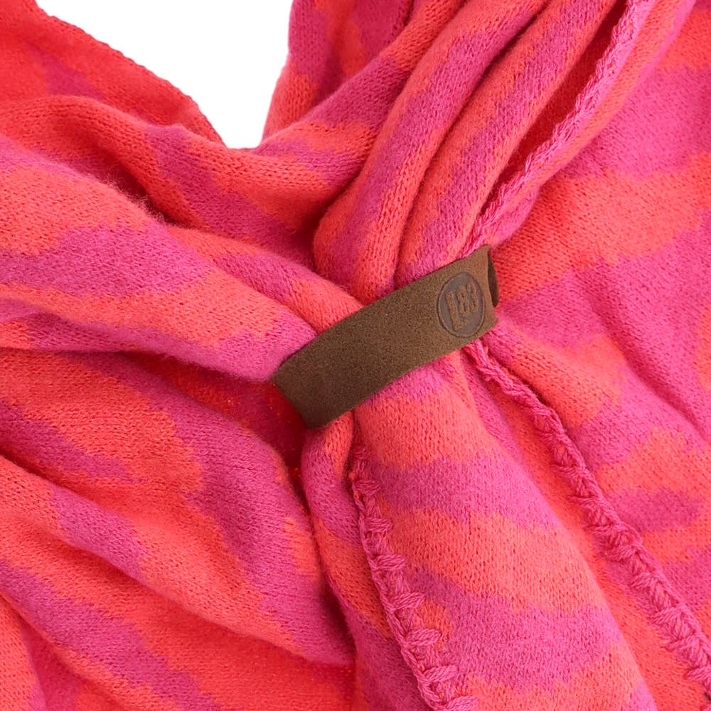 Écharpe triangle LIZE Fuchsia & Orange