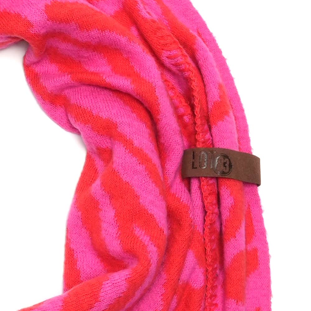 Écharpe LIZE Rouge & Fuchsia