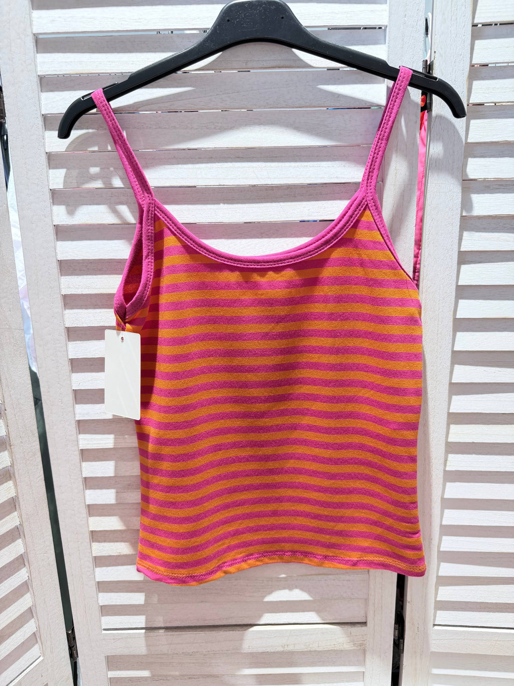 Débardeur rayé SUN Fuchsia & Orange