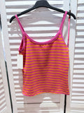 Débardeur rayé SUN Fuchsia & Orange