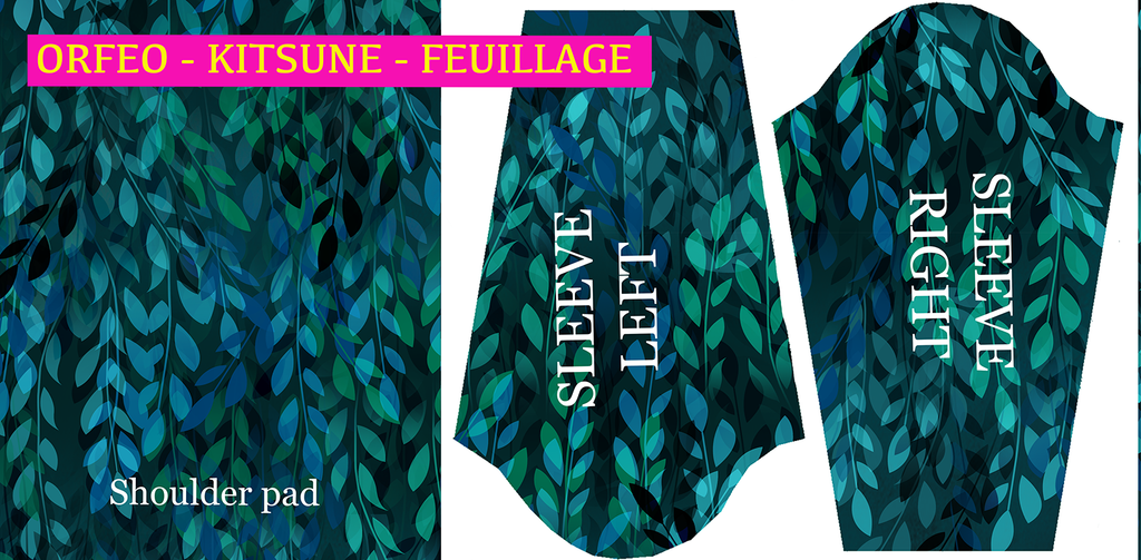 Robe trapèze imprimée ORFÉO KITSUNE FEUILLAGES