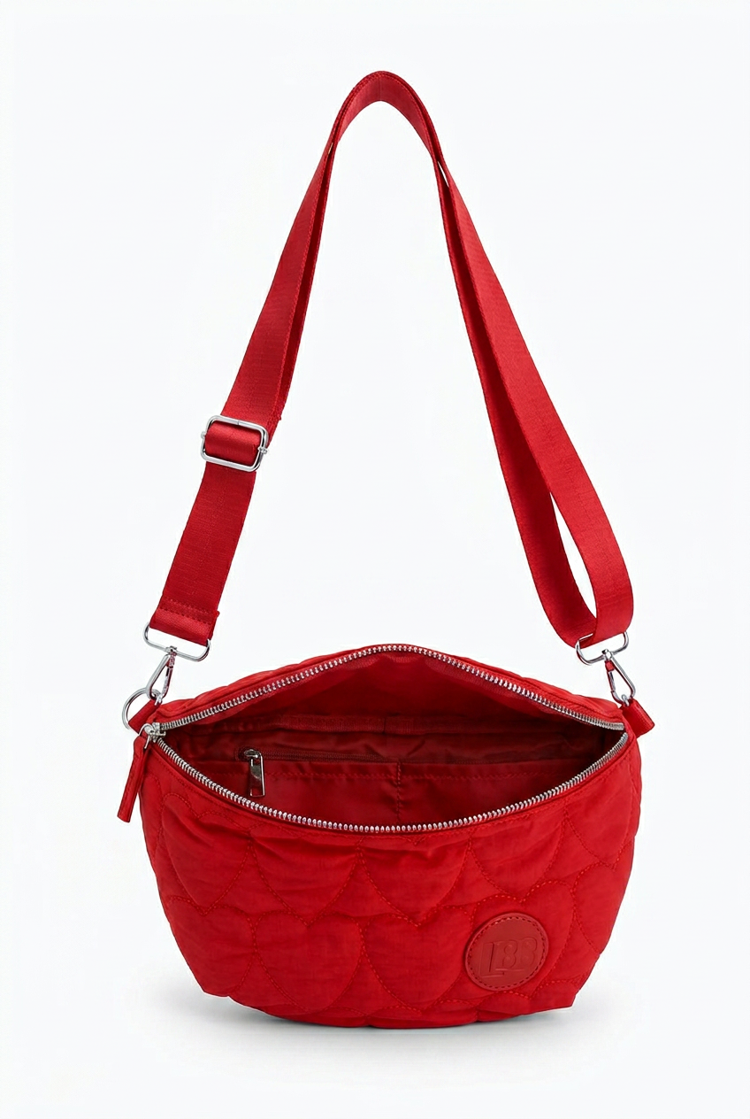Sac banane JILL coeur Rouge