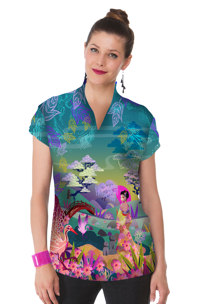 Tee-shirt imprimé LIAN MIZAKI MIDORI