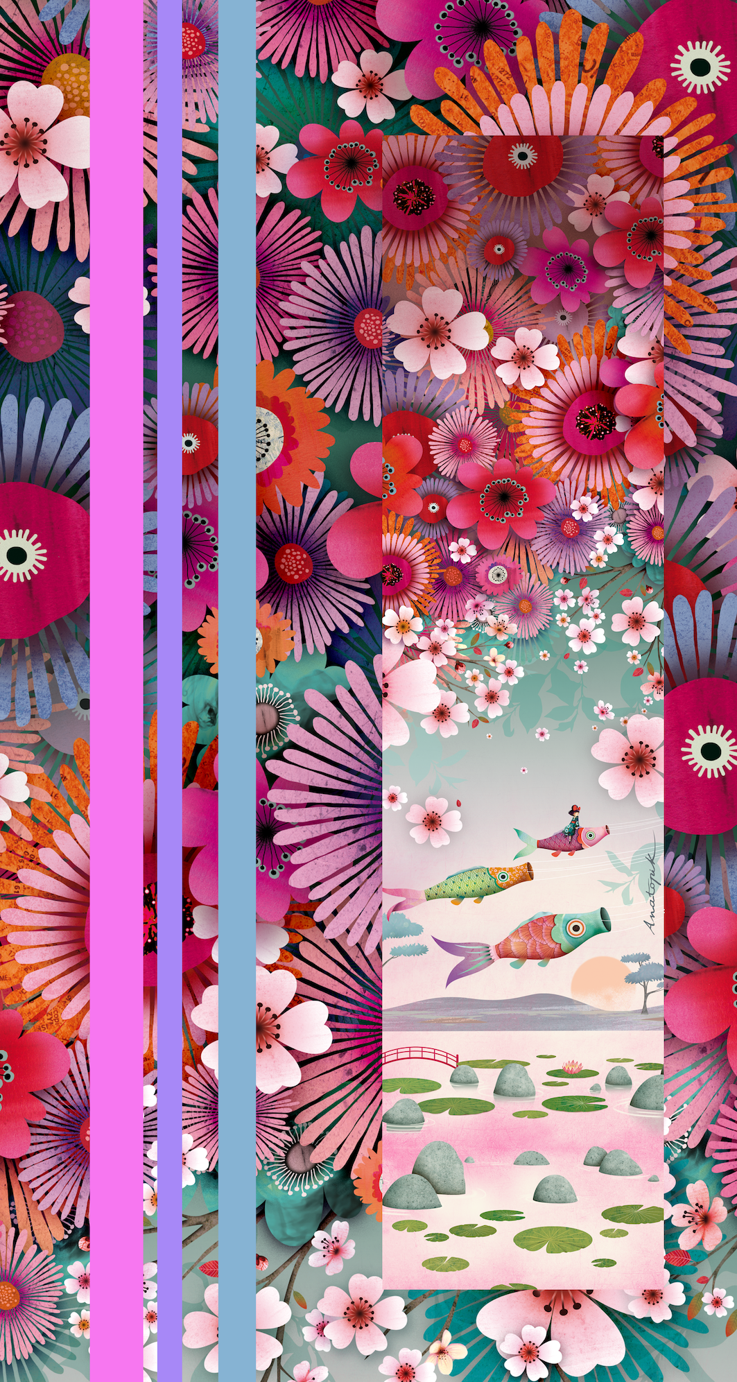 Précommande Drap de plage NAUTILUS CARPE KOI