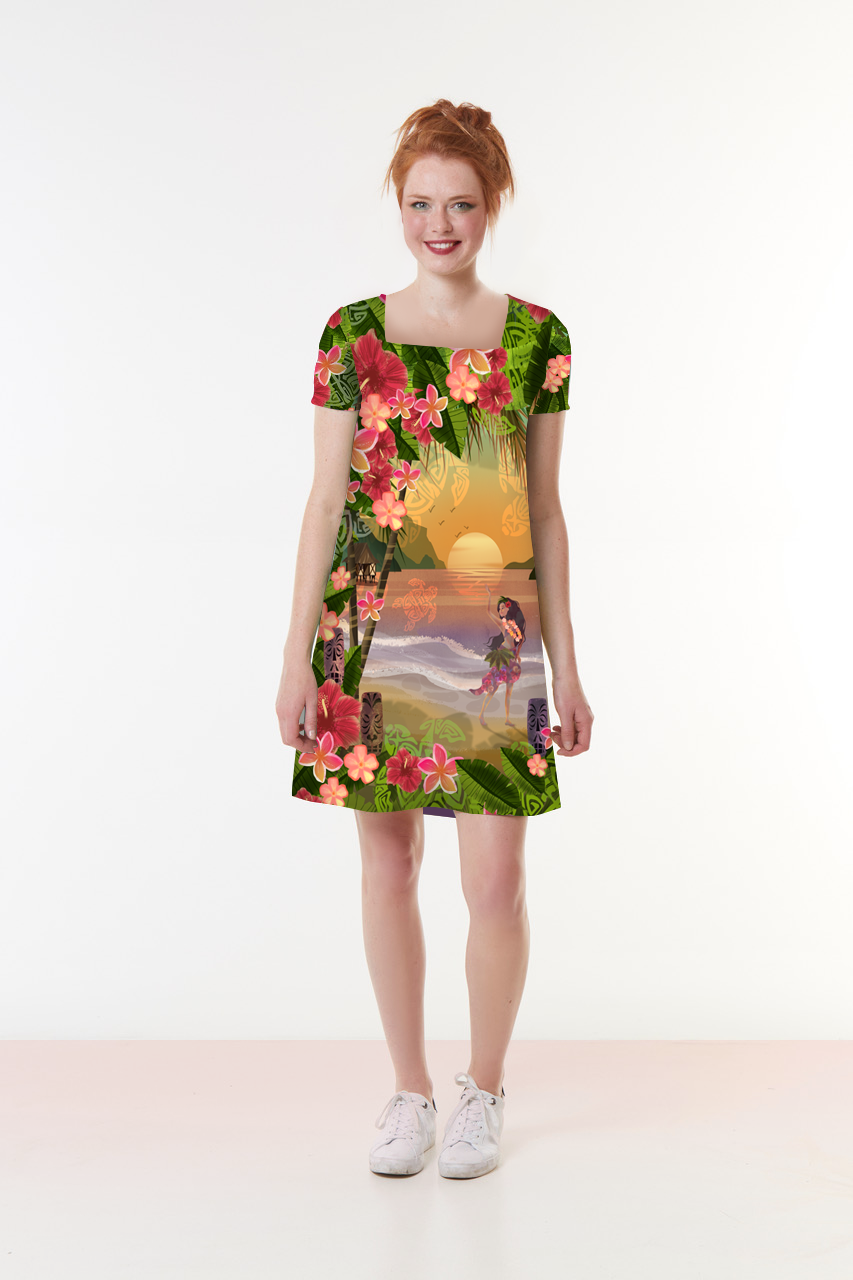 Robe jersey SANTA TIKI