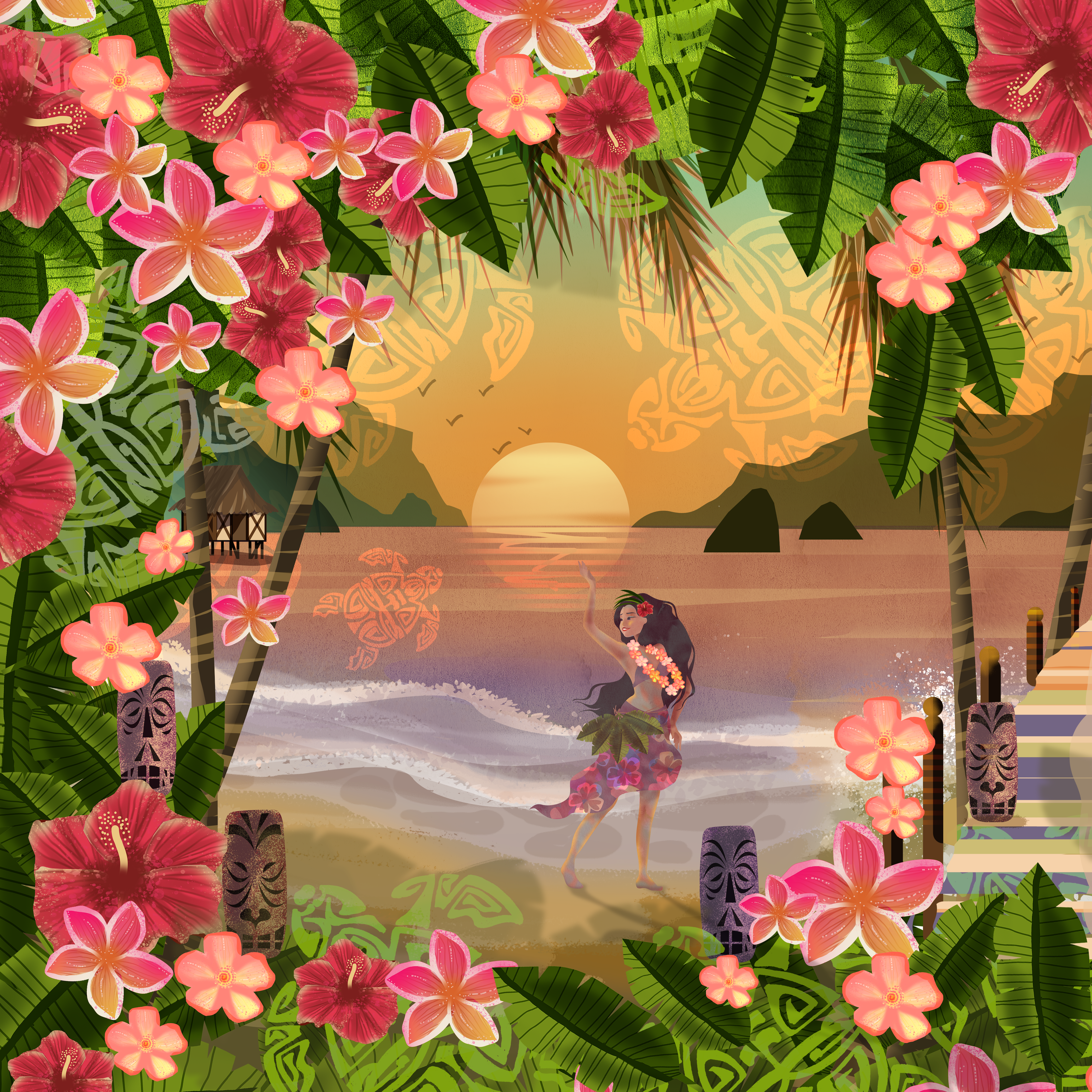 Précommande panneau de tissu TIKI
