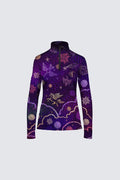 Tee-shirt zip jersey imprimé CORENTIN CELESTE
