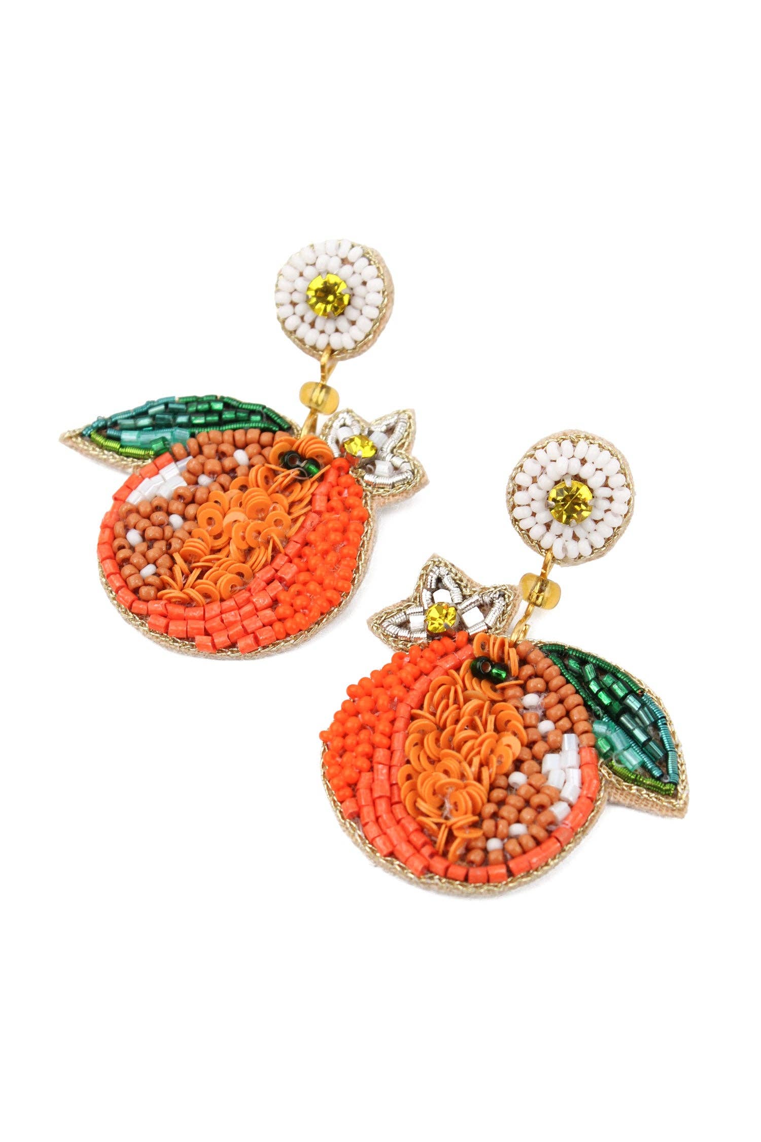 BOUCLES D'OREILLES ORANGE D'ÉTÉ