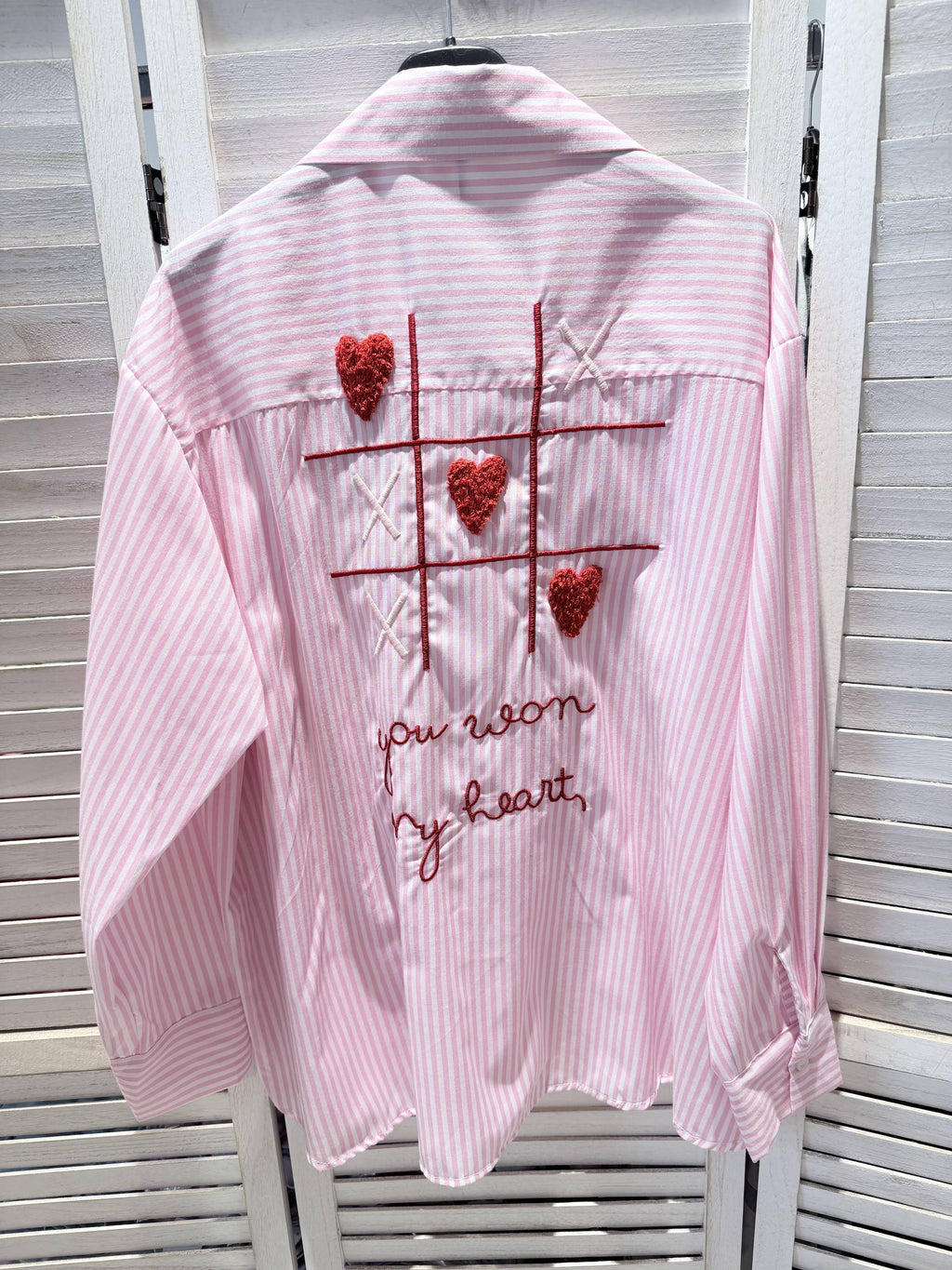 Chemise à rayures GAME Rose & Blanc