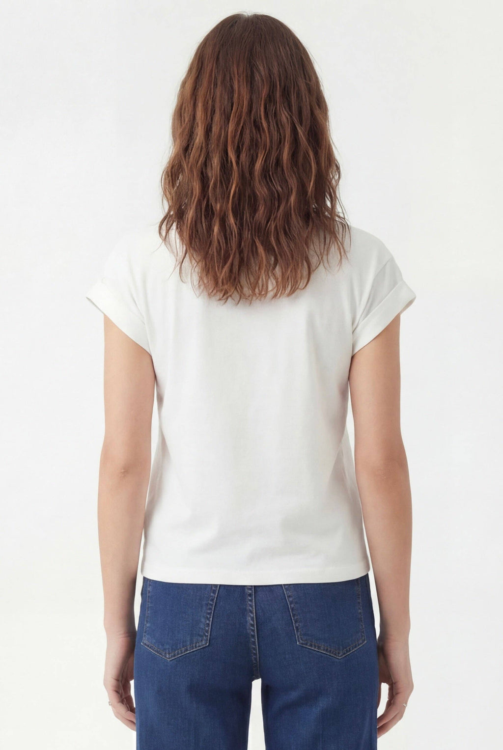 T-shirt Coton coeur AMORE Blanc