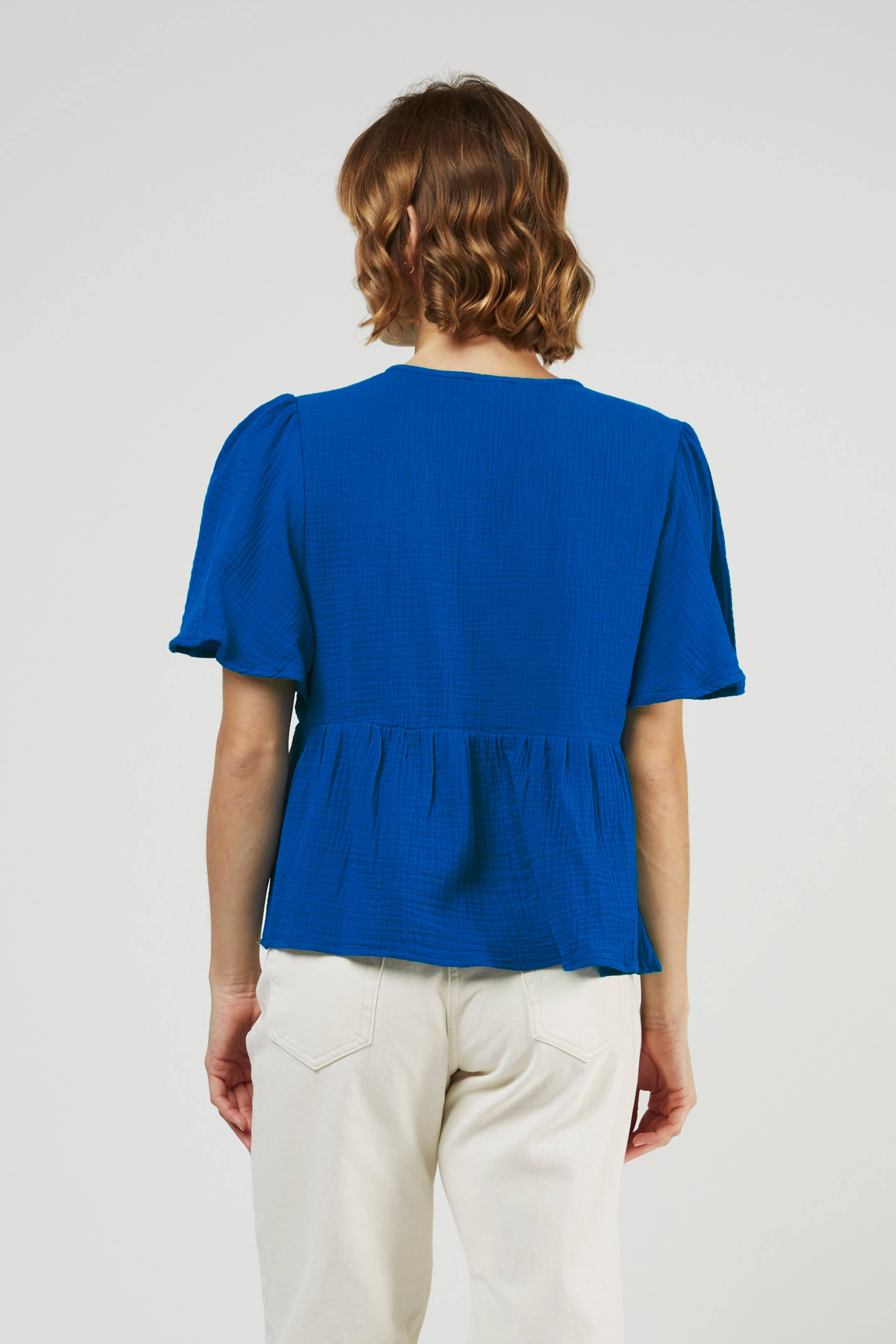 Top Gaze de Coton Col V LISON