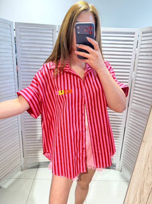 Blouse rayée SOLEIL Rouge & Rose