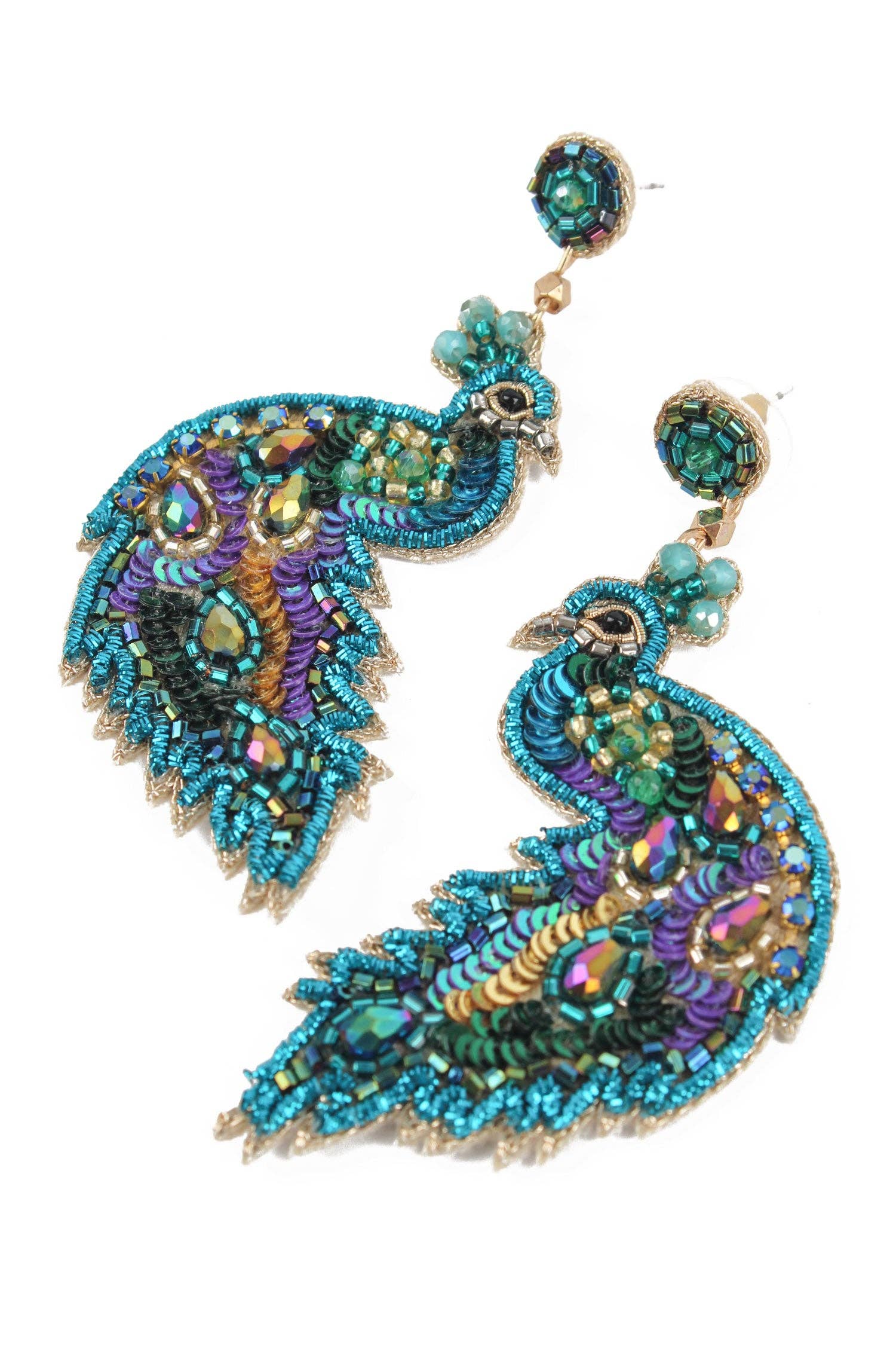 BOUCLES D'OREILLES PAON