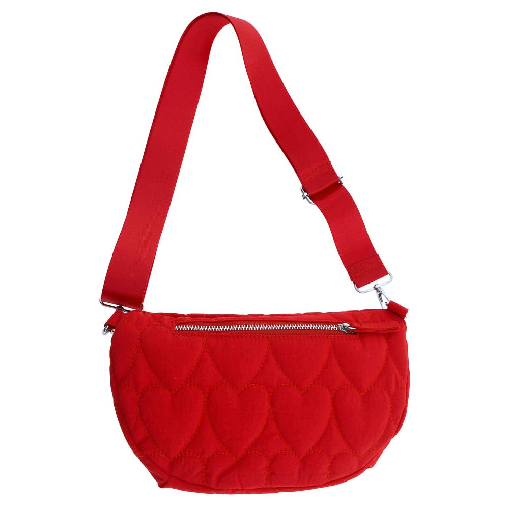 Sac banane JILL coeur Rouge