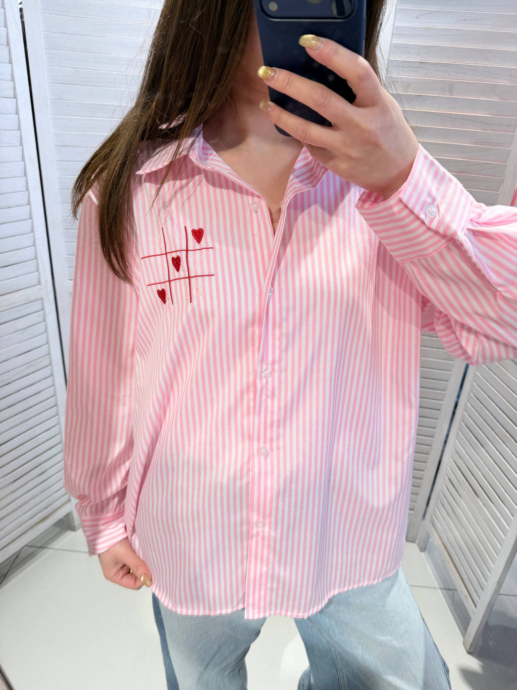 Chemise à rayures GAME Rose & Blanc