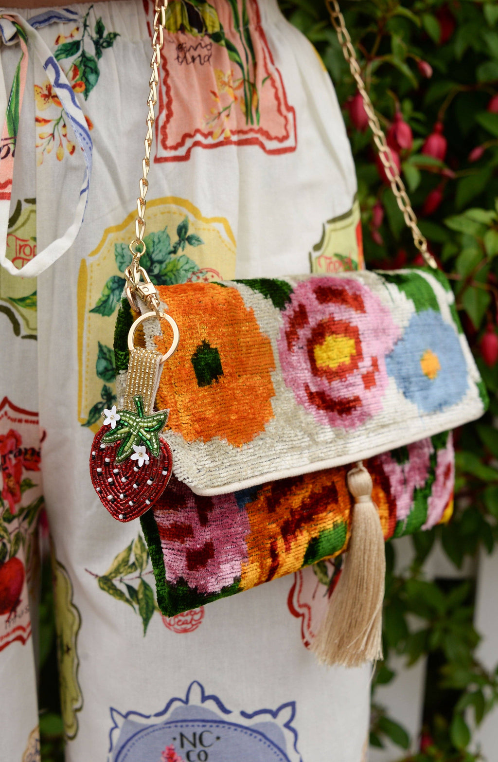 Porte-clés/Charme de sac FRAISE