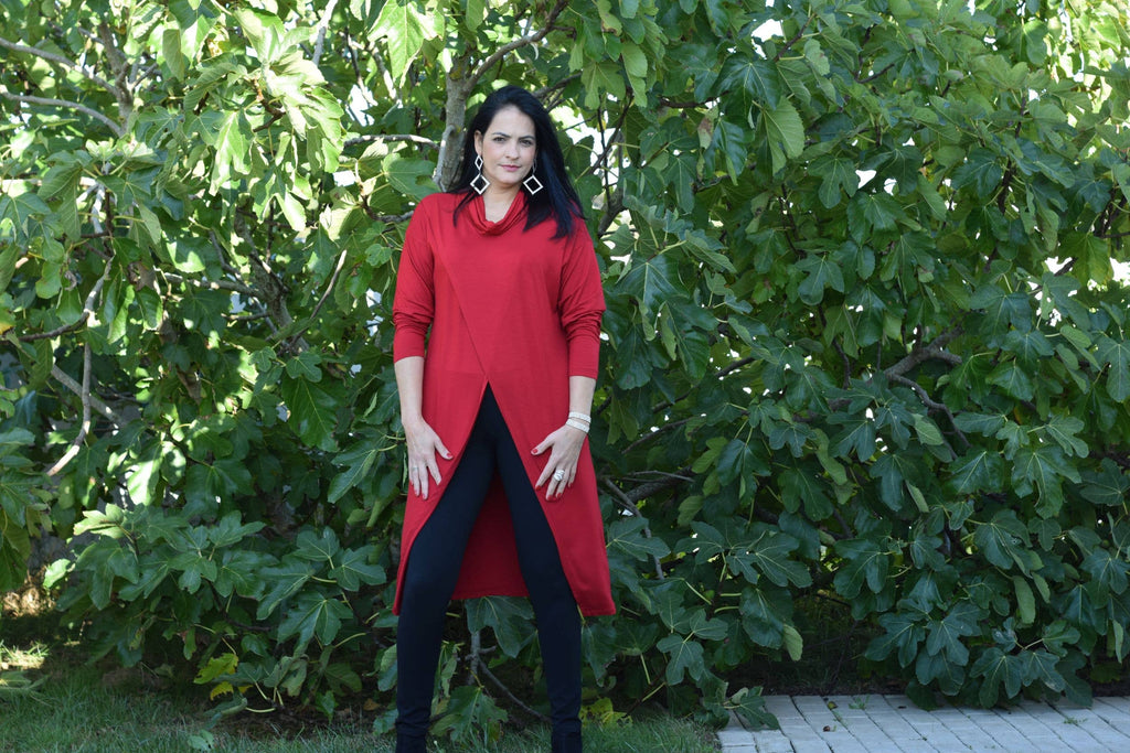 Tunique Rebecca - L à 6XL/Tunique longue/Col roulé