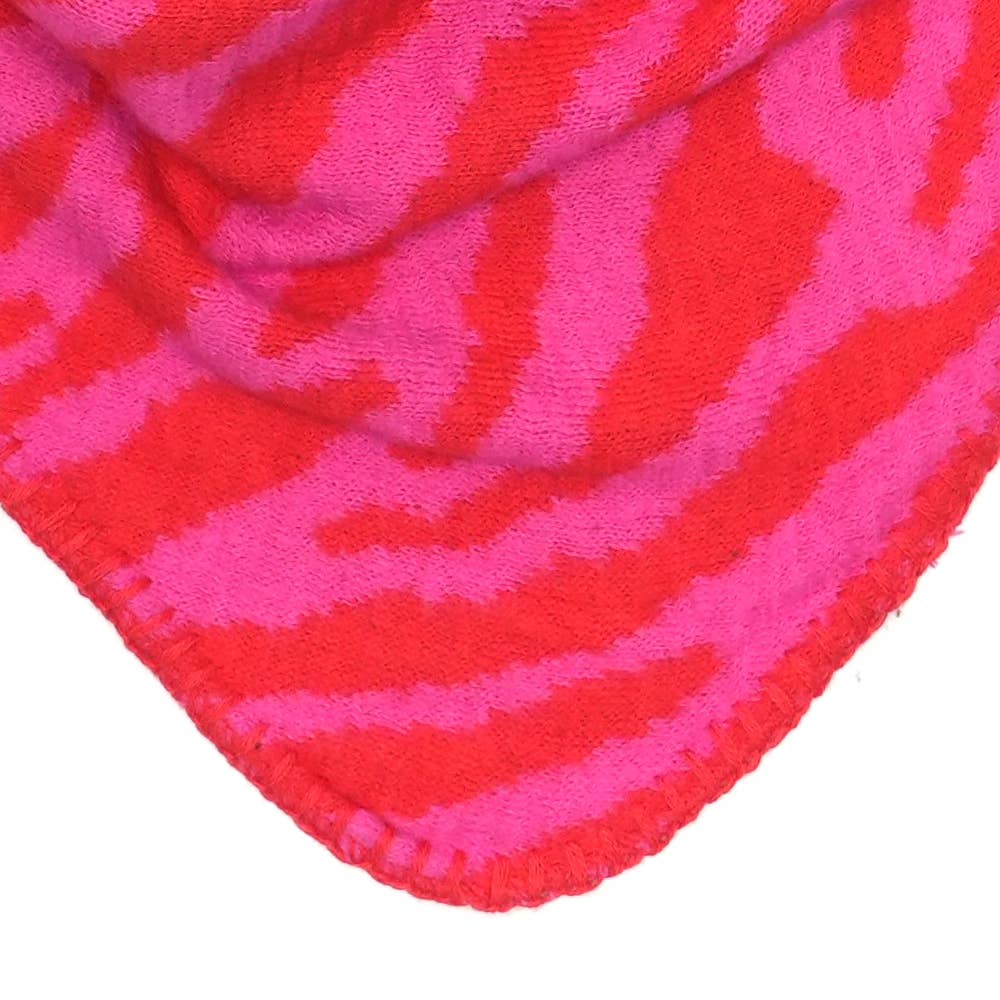 Écharpe LIZE Rouge & Fuchsia