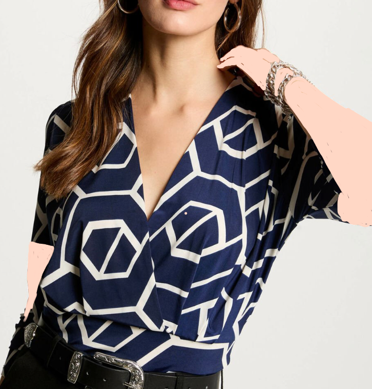 Tee-shirt col croisé LUCIAN HATHOR