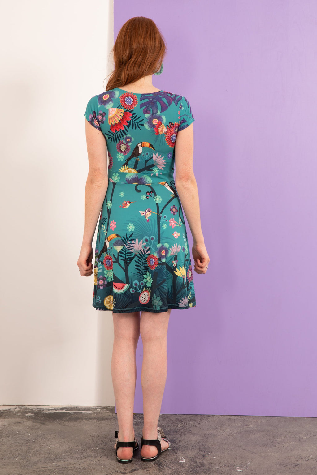 Robe col croisé NATHALIE SUCCULENTES