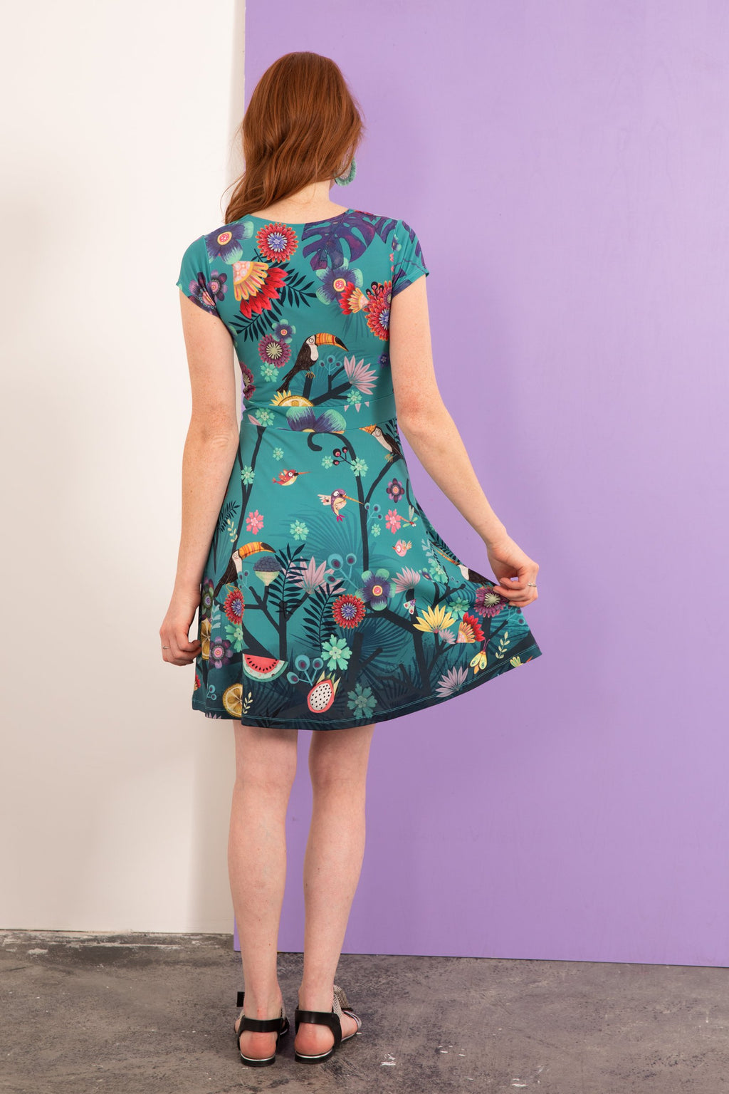 Robe col croisé NATHALIE SUCCULENTES